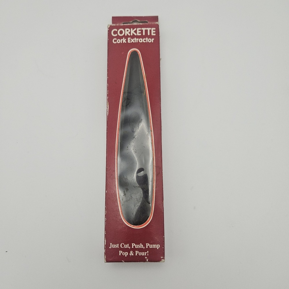 Vintage Corkette Cork Extractor Air Pump Wine Opener Bottle‎ Tool with Box